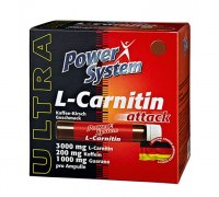 Заказать Power System L-Carnitine Attack 3000 мг 25 мл 20 ампул