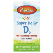 Заказать Carlson Labs Kid's Super Daily D3 10 мкг (400 МЕ) 10,3 мл