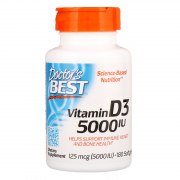 Заказать Doctor's Best Vitamin D3 125 мкг (5000 МЕ) 180 гел капс
